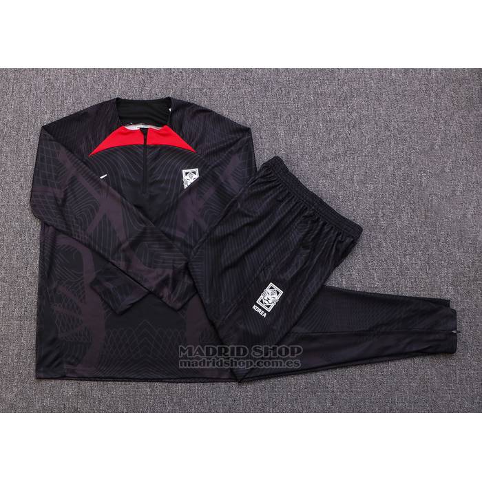 Chandal de Sudadera del Corea del Sur 2022-2023 Negro